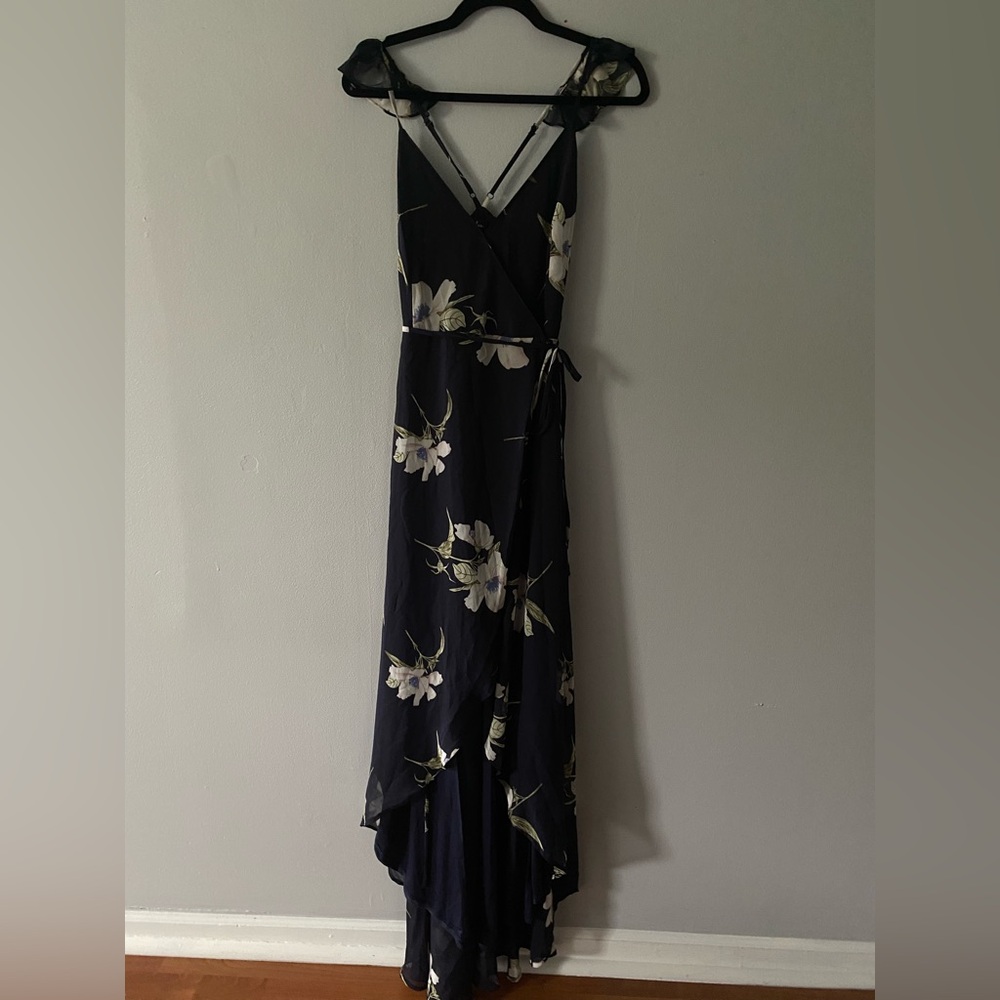 Floral Black Maxi Dress
